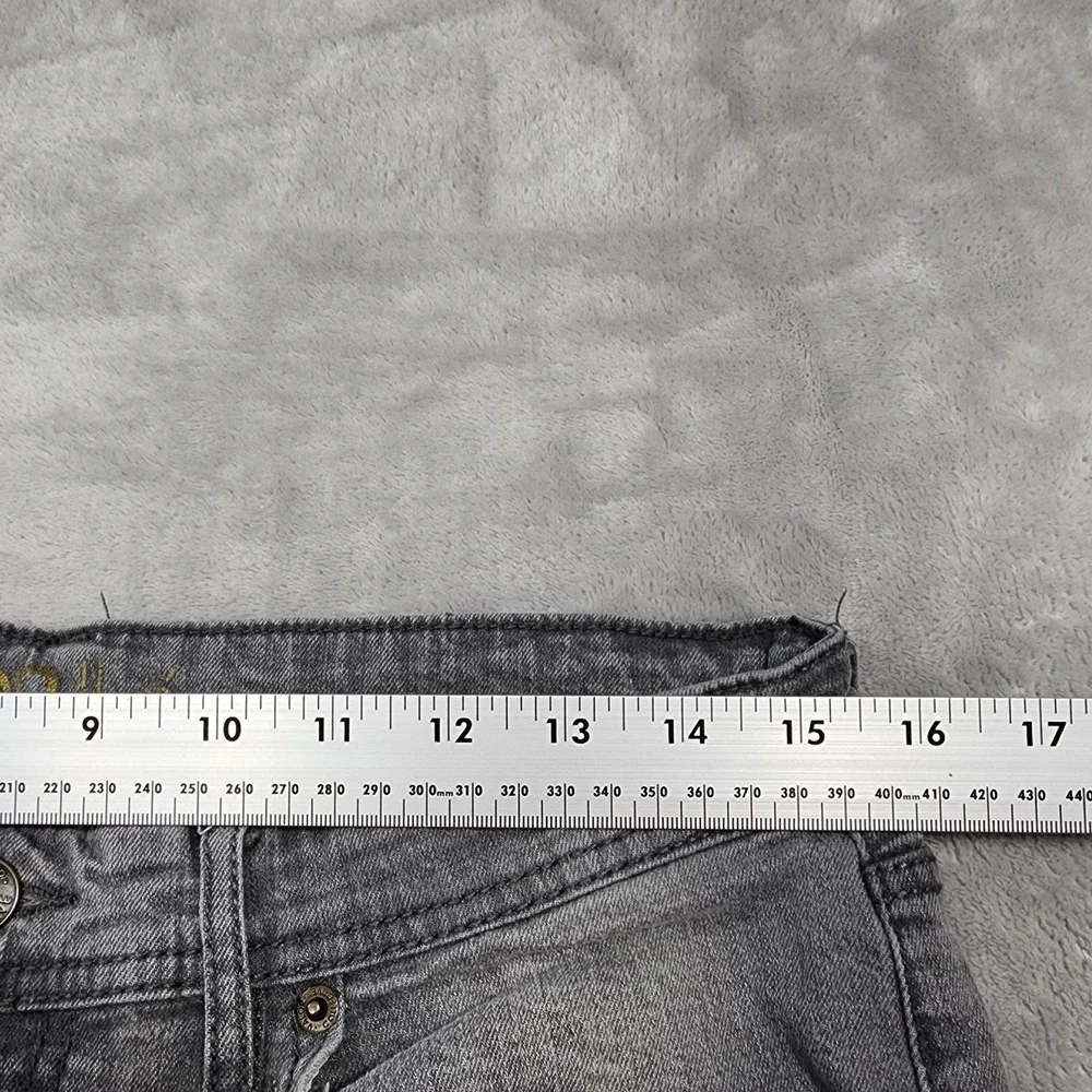 Valor Collective Jeans Mens 32x29 Gray Light Wash Slim Straight Stretch Denim